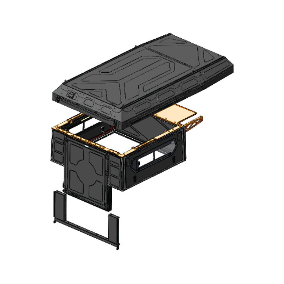 Alu-Cab ModCAP XC Camper for Mid-Size 6' Beds