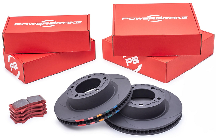 Powerbrake D-Line Rotor & Pad Kit